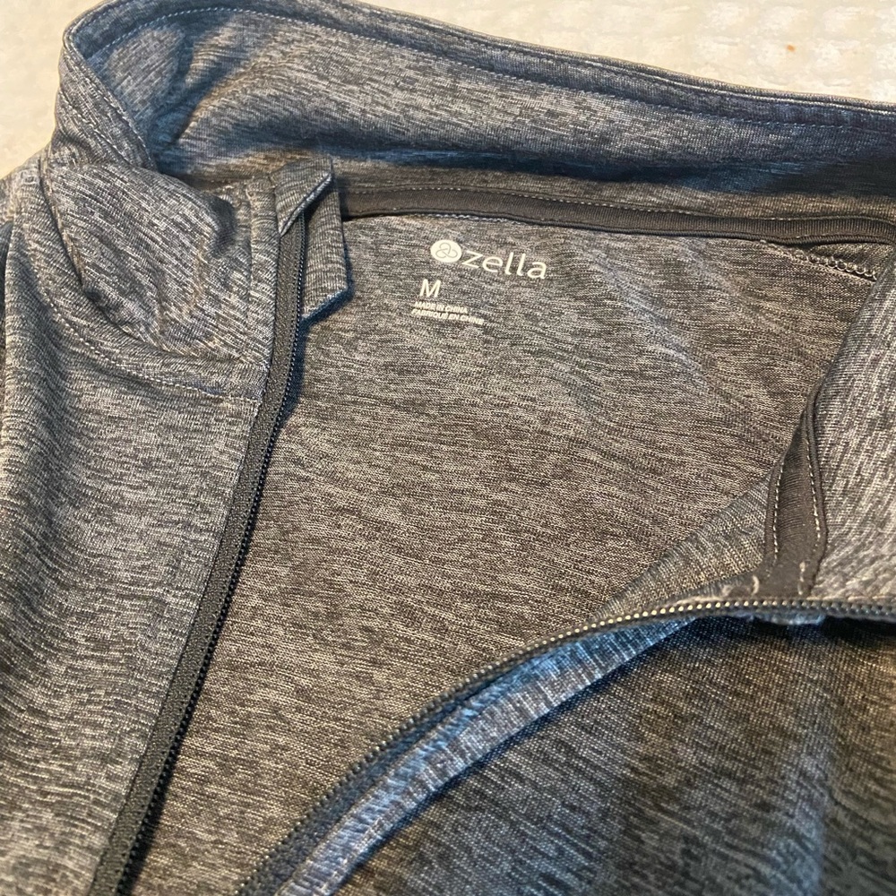 Grey quarter zip